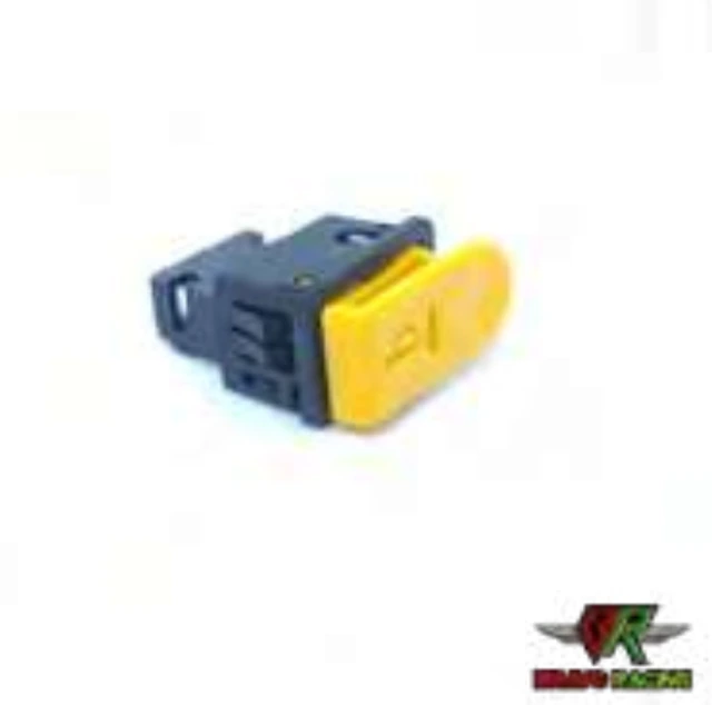 Interruptor Buzina Biz 100/125 Botão Preto Com Amarelo Pct 10 Peças